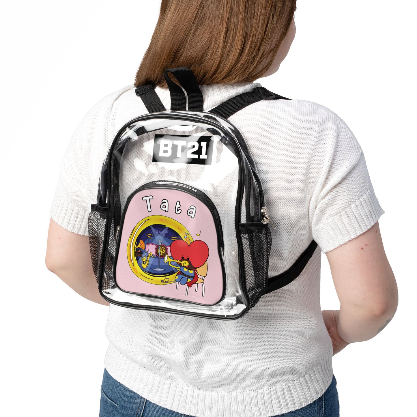 BT21 Tata Clear Stadium Concert Bag With Pink Background