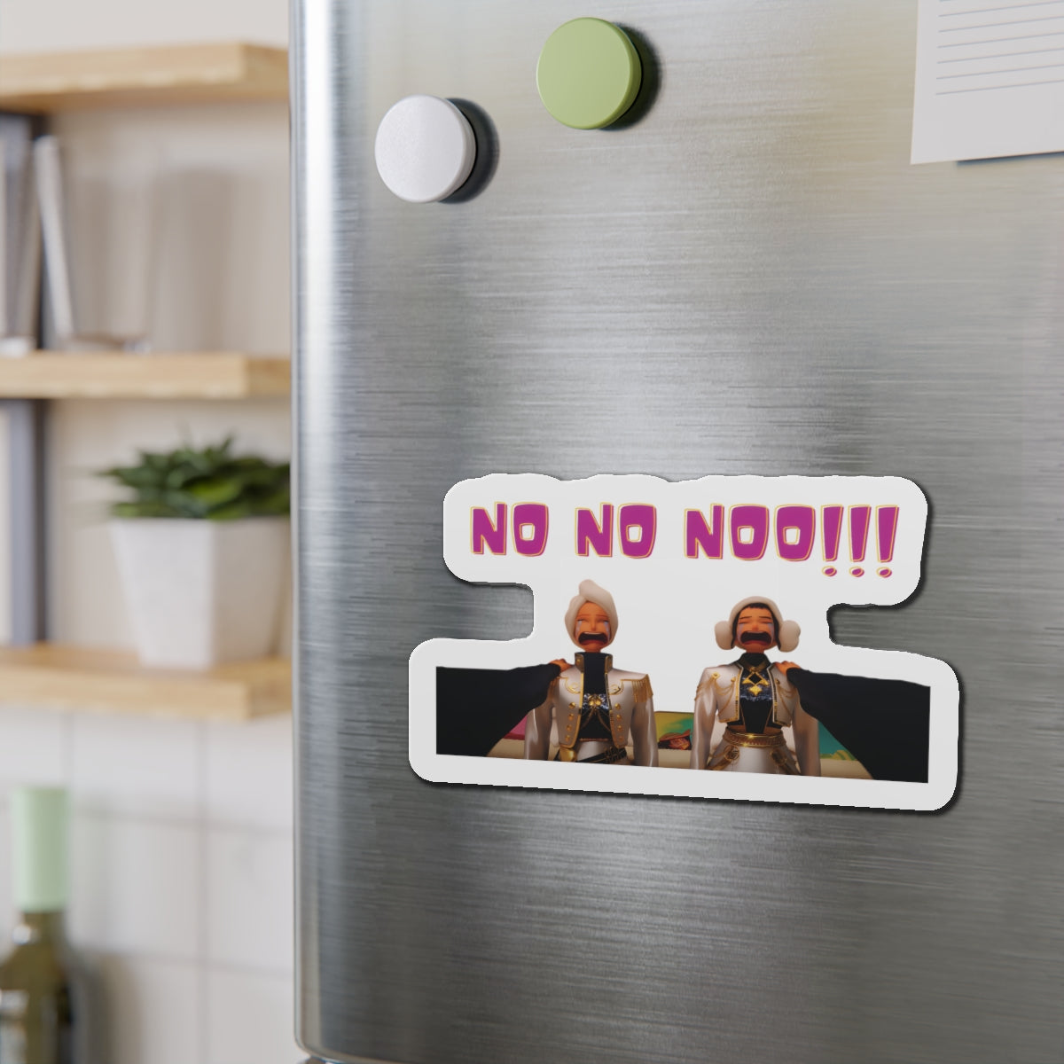 Kpop Demon Hunters Huntrix Mira And Zoey Couch No No No Magnet