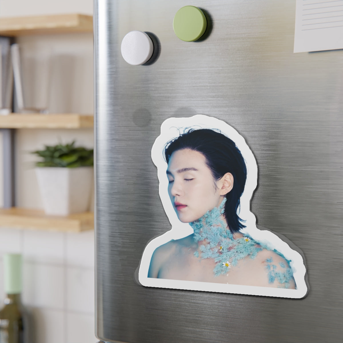 Yoongi Covered in Flowers August D D-Day Album Magnet