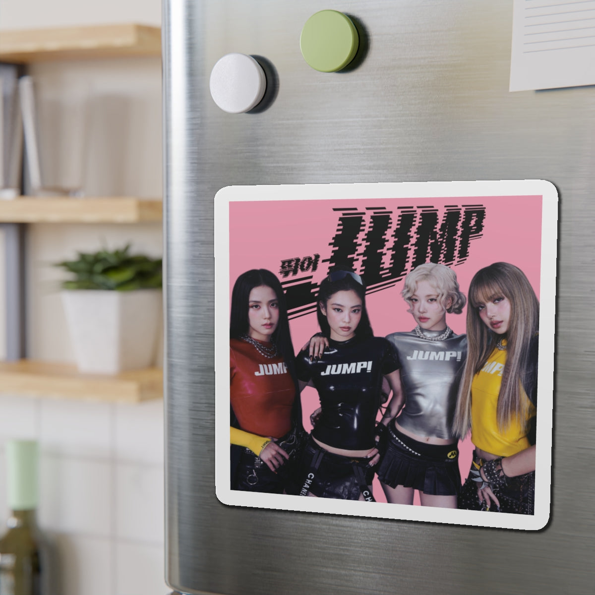 Black Pink Jump Magnet