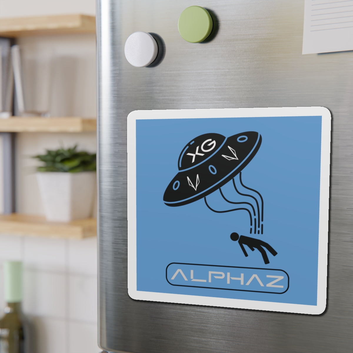 Blue XG Hinata Spaceship Magnet