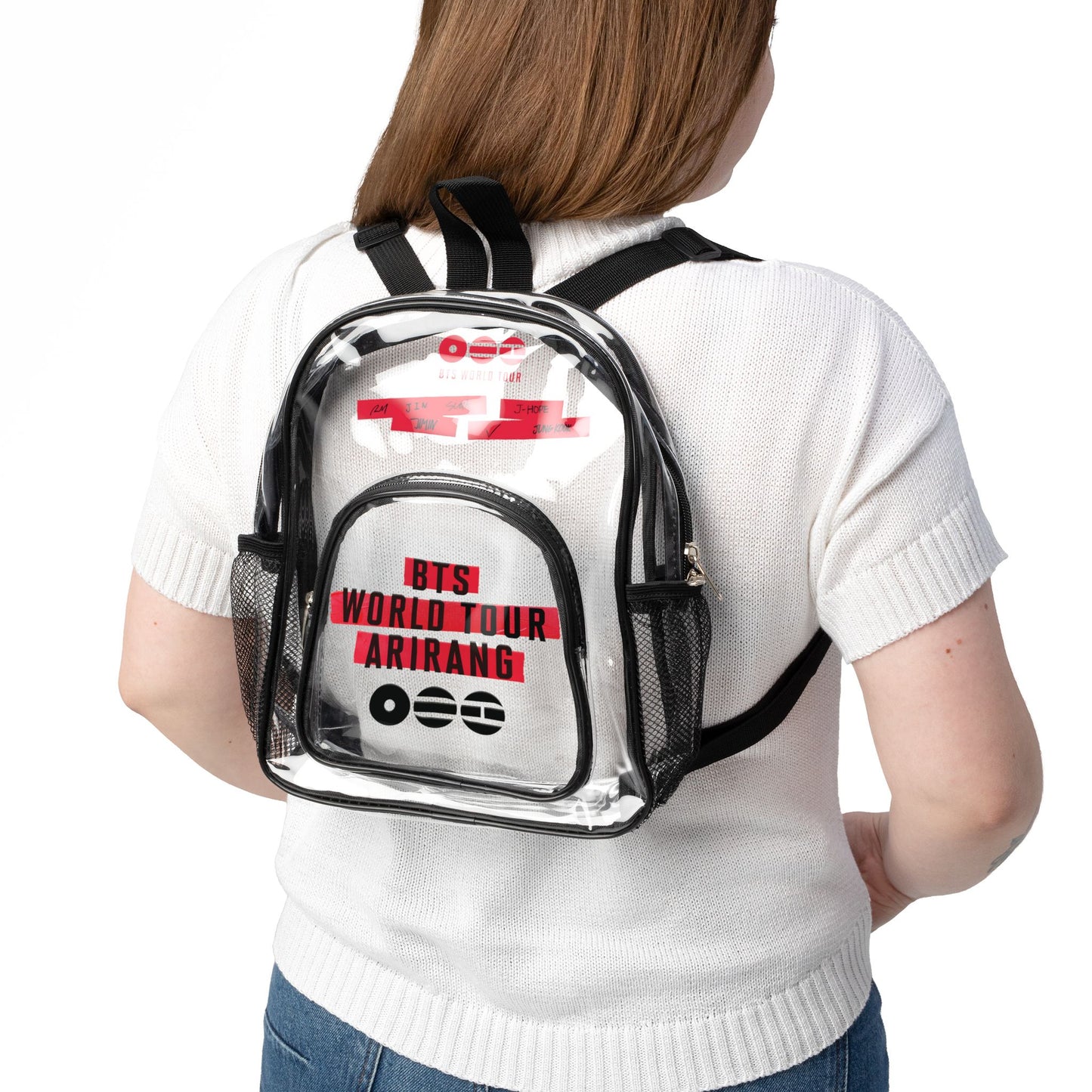 BTS Arirang World Tour Logo Clear Concert Backpack (Fully Clear) — Stadium Approved