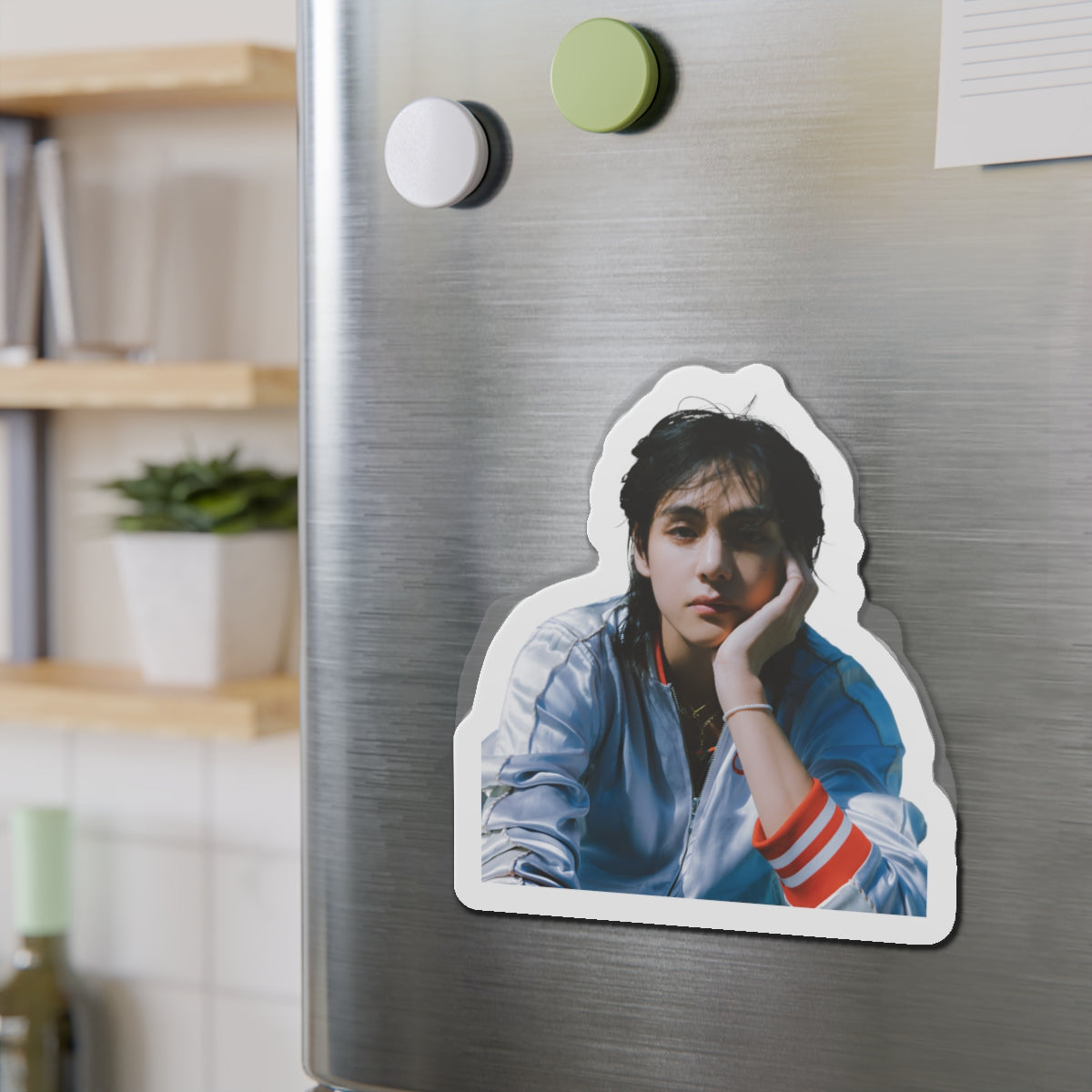 BTS Kim Taehyung Layover Album Photoshoot Wearing Tracksuit Magnet