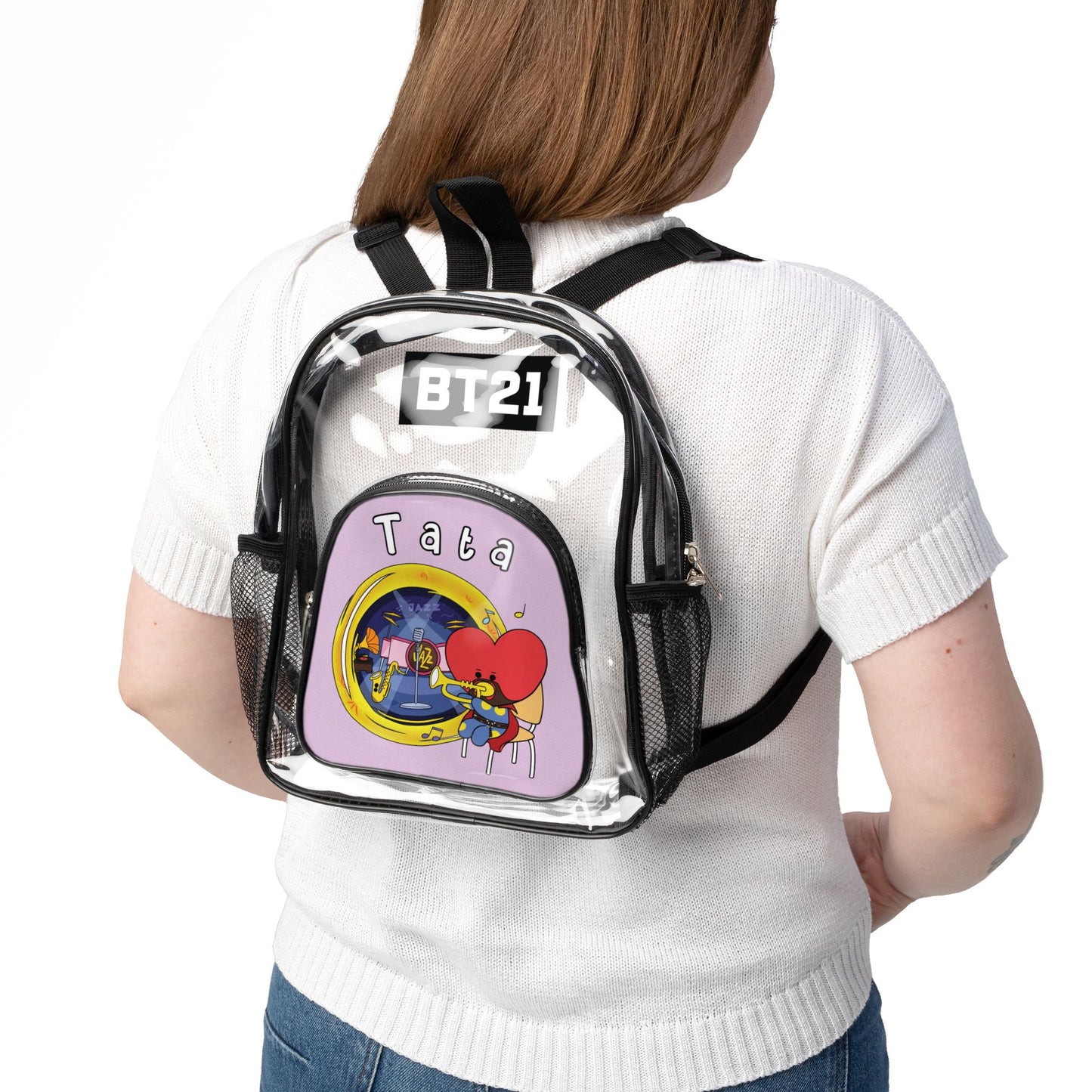 BT21 Tata Clear Stadium Concert Bag With Purple Background