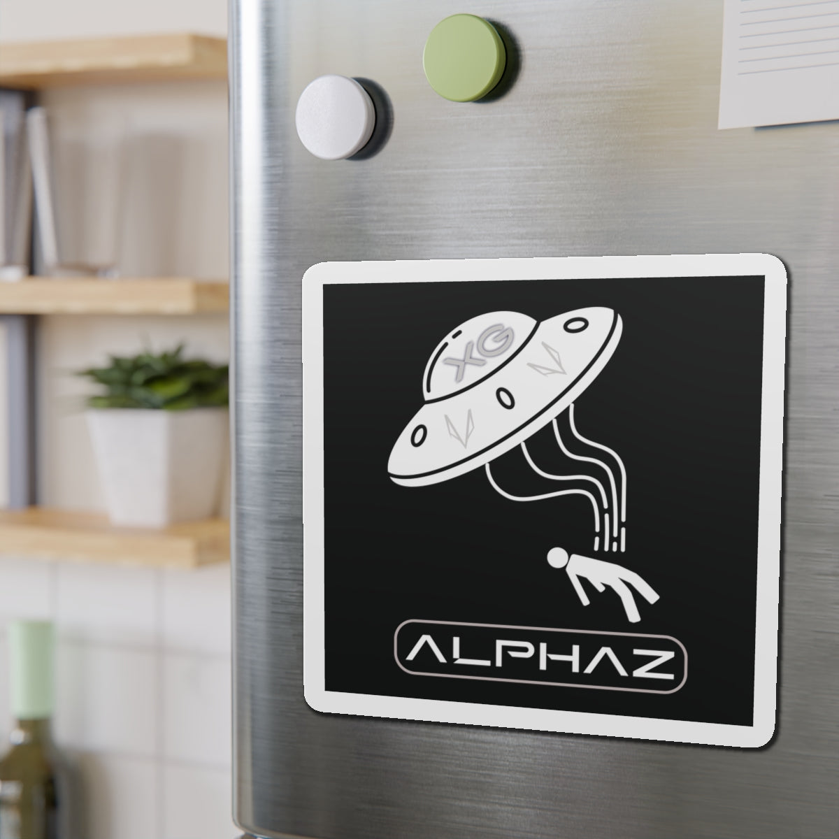 Black XG Alphaz Spaceship Magnet