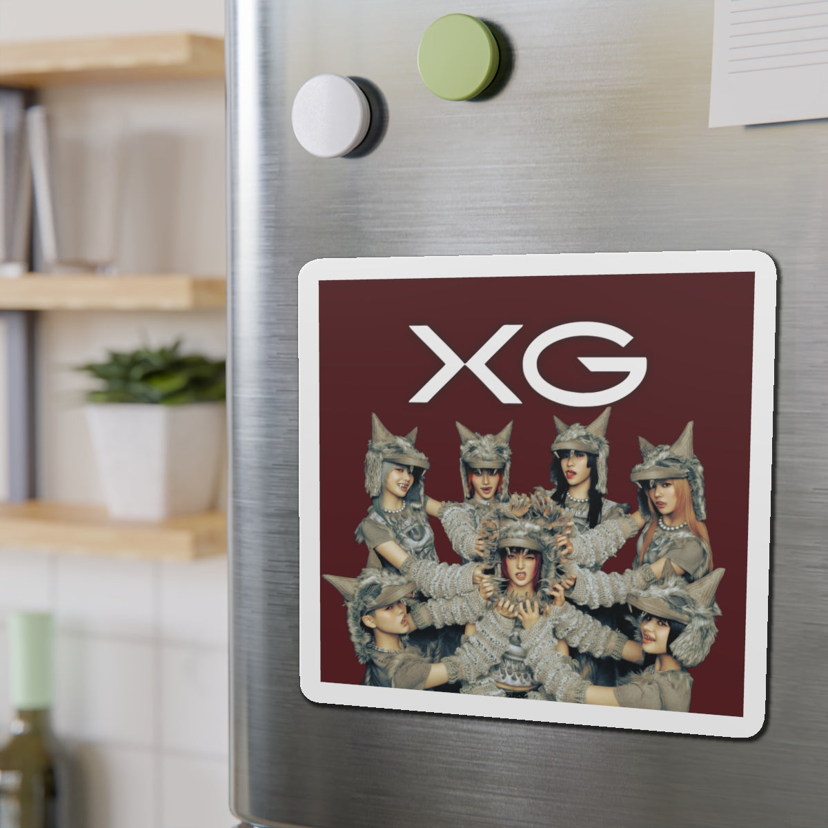 Maroon BG XG Woke Up Magnet 2