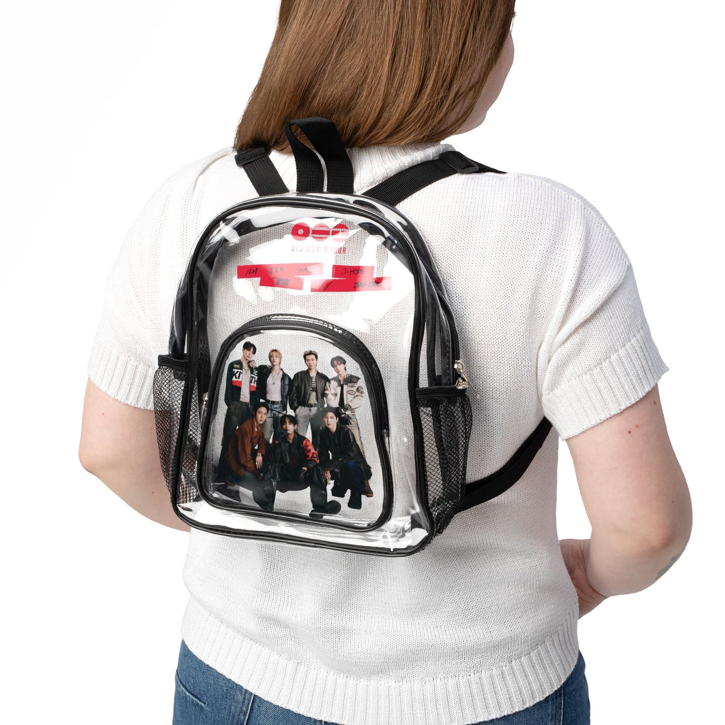 BTS GQ Photoshoot Arirang 2026 World Tour Clear Backpack (Fully Clear) — Stadium Approved