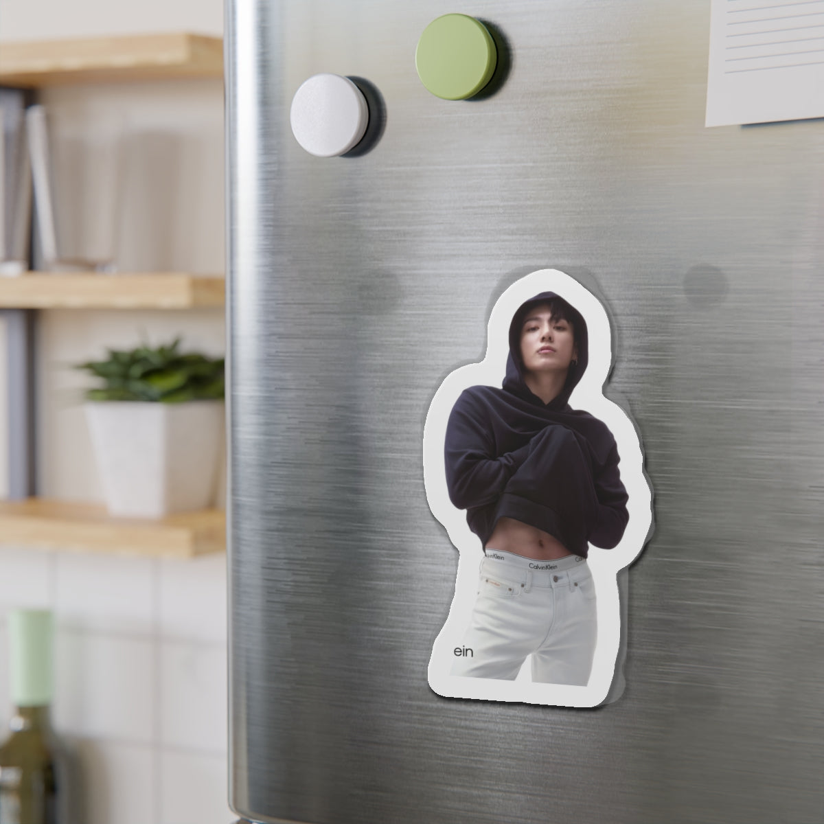 Jeon Jungkook Calvin Klein Photoshoot Wearing A Hoodie Magnet