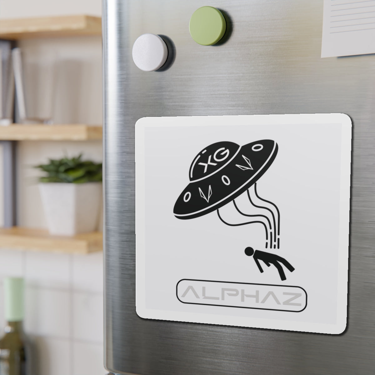 Light Gray XG Jurin Spaceship Magnet