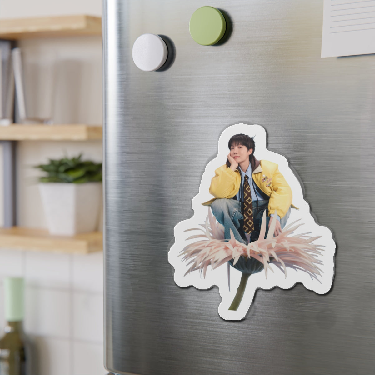 Jhope Sweet Dreams Sitting on a Flower Photoshoot Magnet