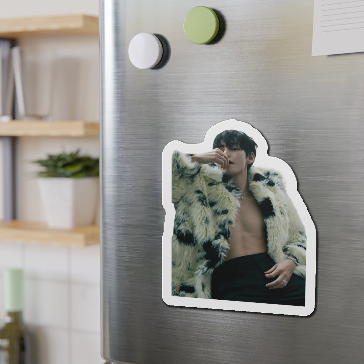 BTS Kim Taehyung GQ Photoshoot Shirtlesss Magnet