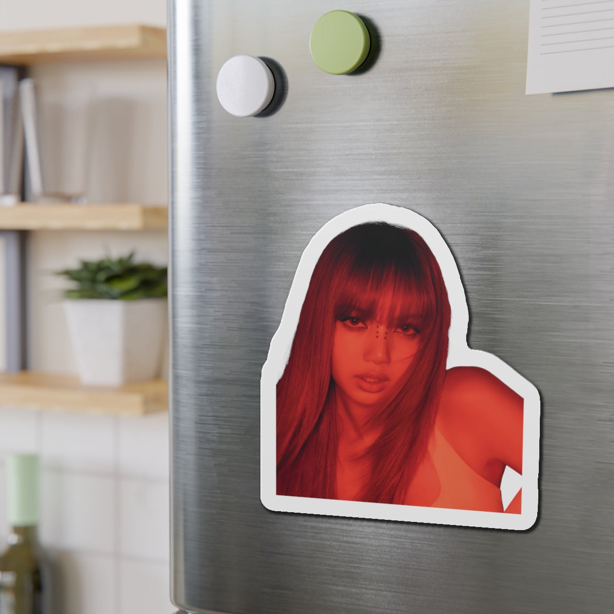 Lalisa Manoban Blackppink Gift for Lisa Fans Lillies Magnet Design 4