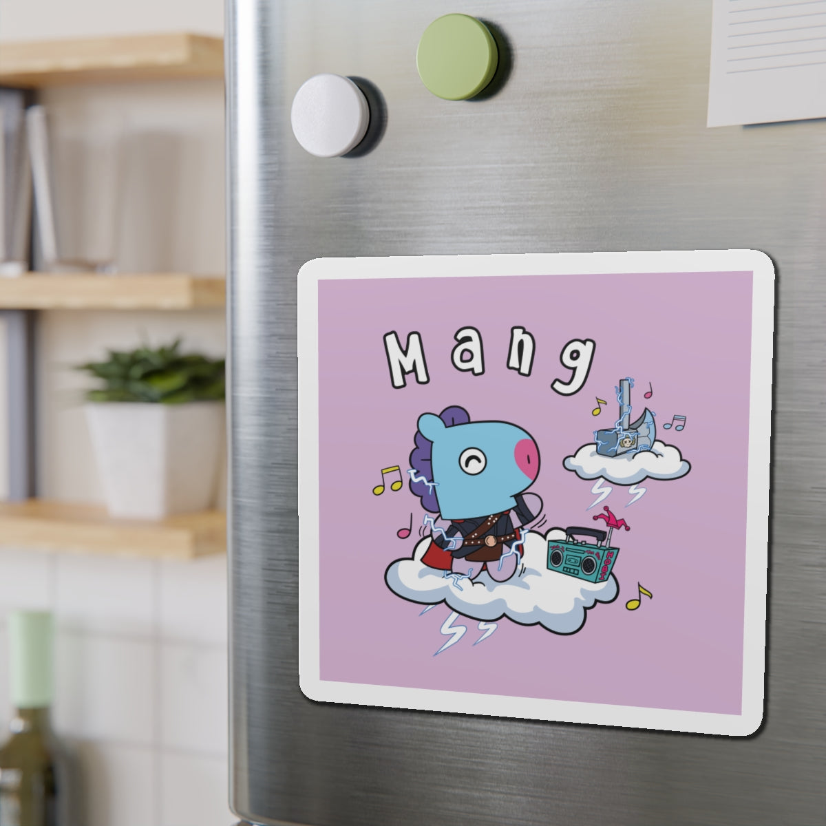 BT21 Mang Purple Magnet