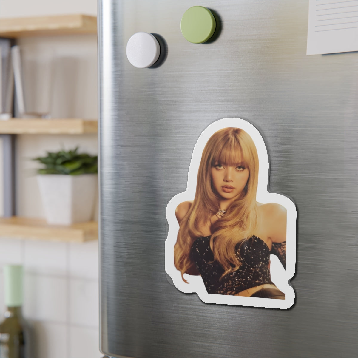 Lalisa Manoban Blackppink Gift for Lisa Fans Lillies Magnet Design 7