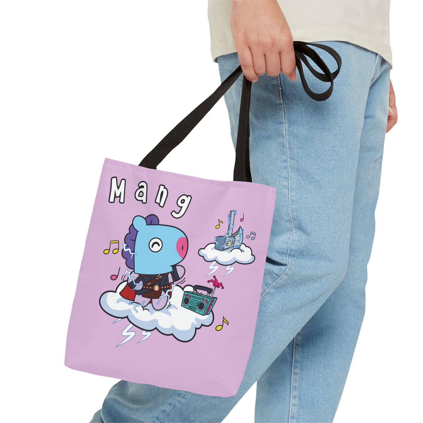 BT21 Mang Purple Tote Bag Single Design