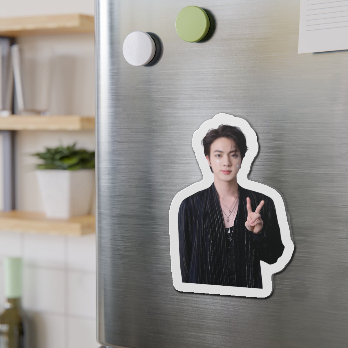 Kim Seokjin Don't Say You Love Me Single Stars on his Face Jin Magnet