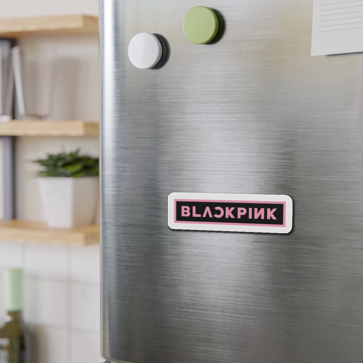 Black Pink Logo Magnet