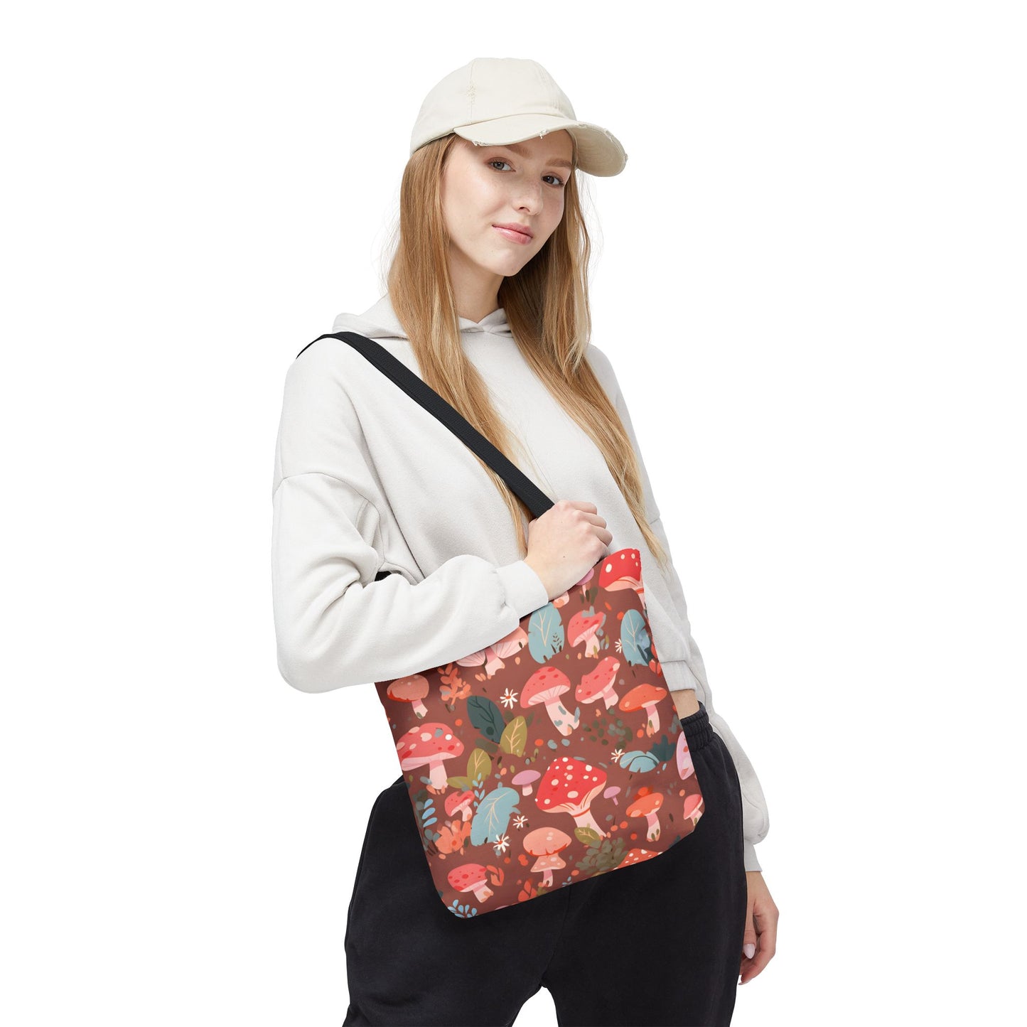 Mushroom Pattern Tote Bag Design 1