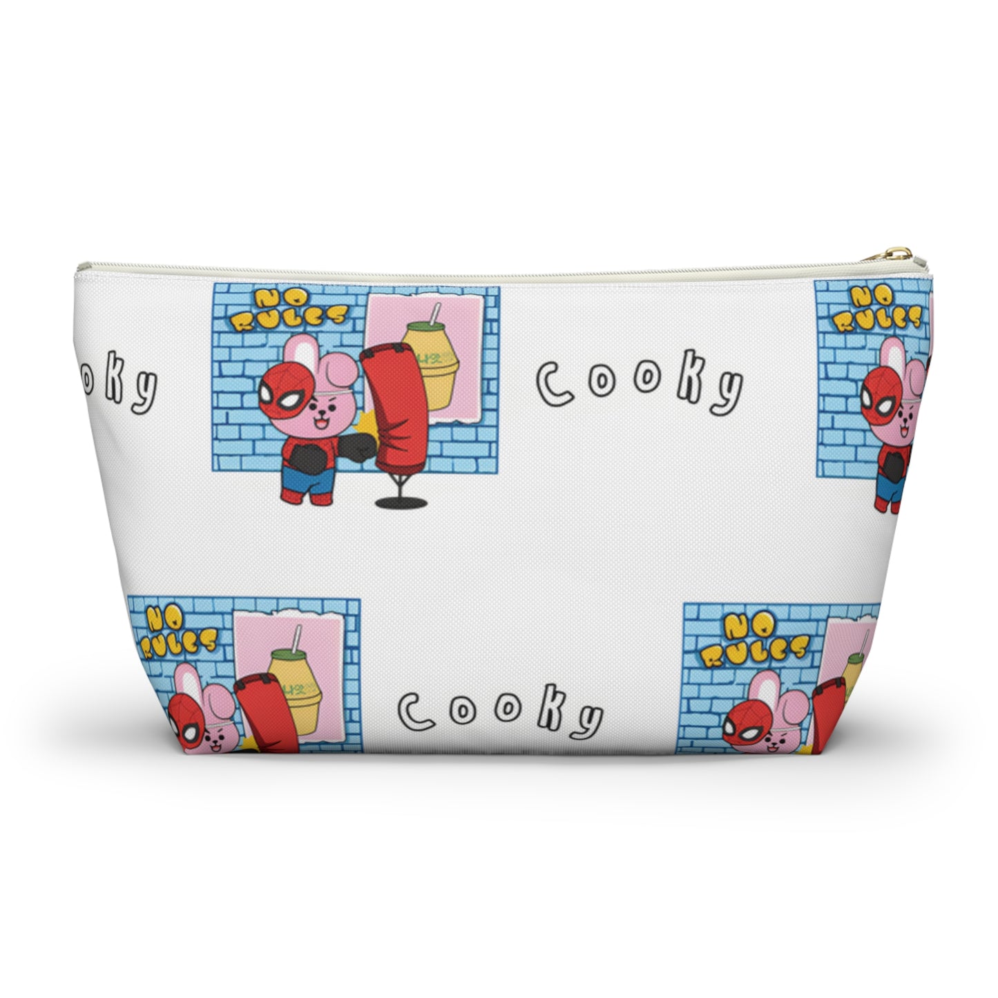 BT21 Cooky White Pattern Travel Bag