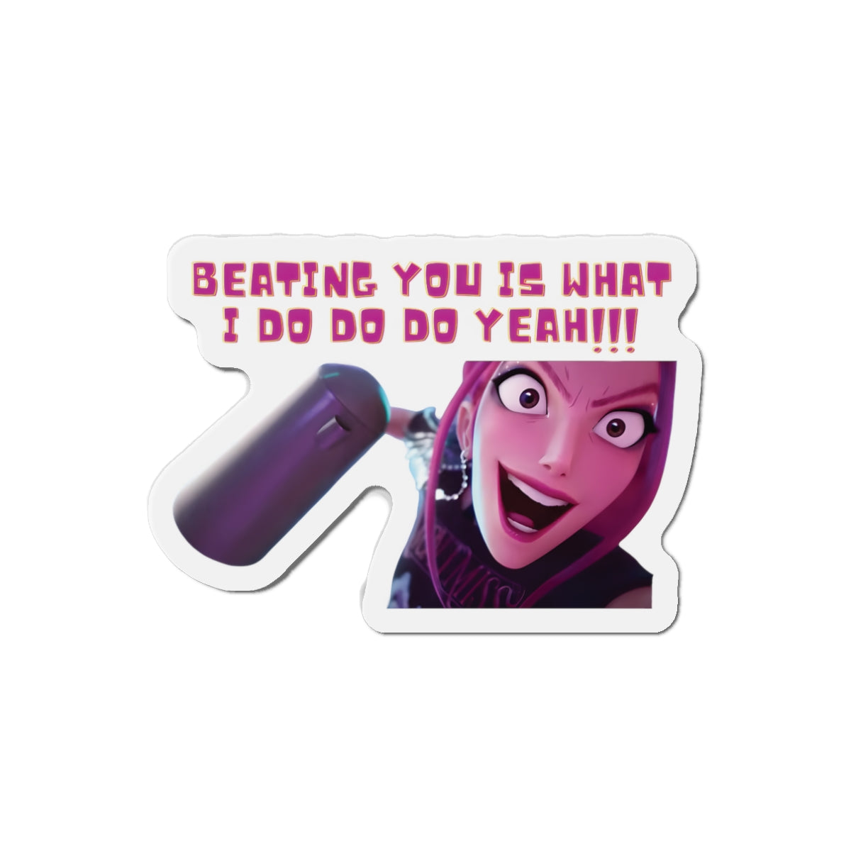 Kpop Demon Hunters Huntrix Mira Beating You Is What I do Magnet