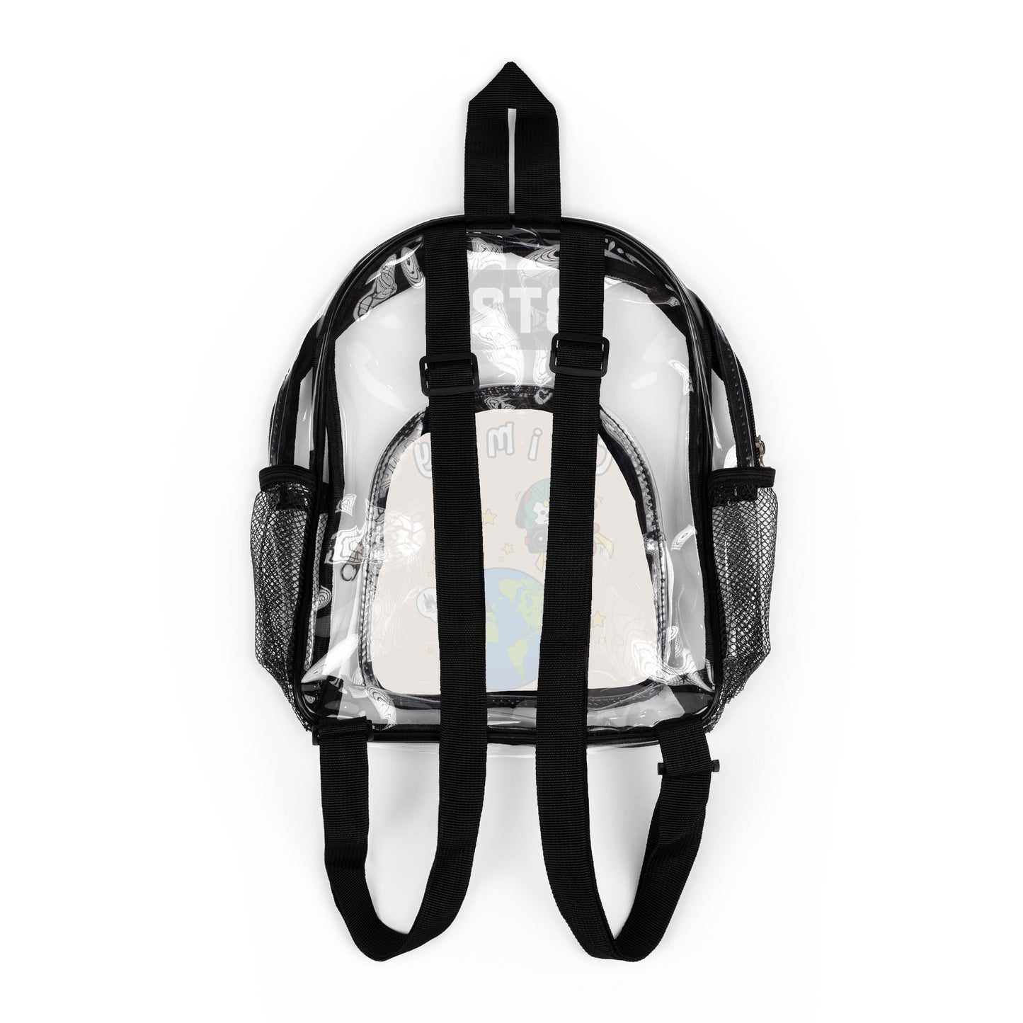 BT21 Chimmy Clear Stadium Concert Bag With Beige Background