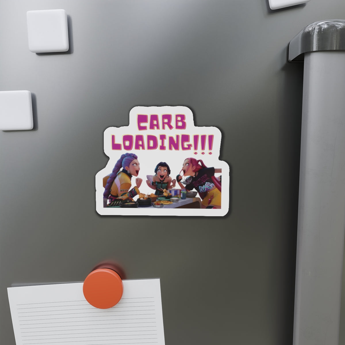 Kpop Demon Hunters Huntrix Rumi Mira Zoey Carb Loading Magnet