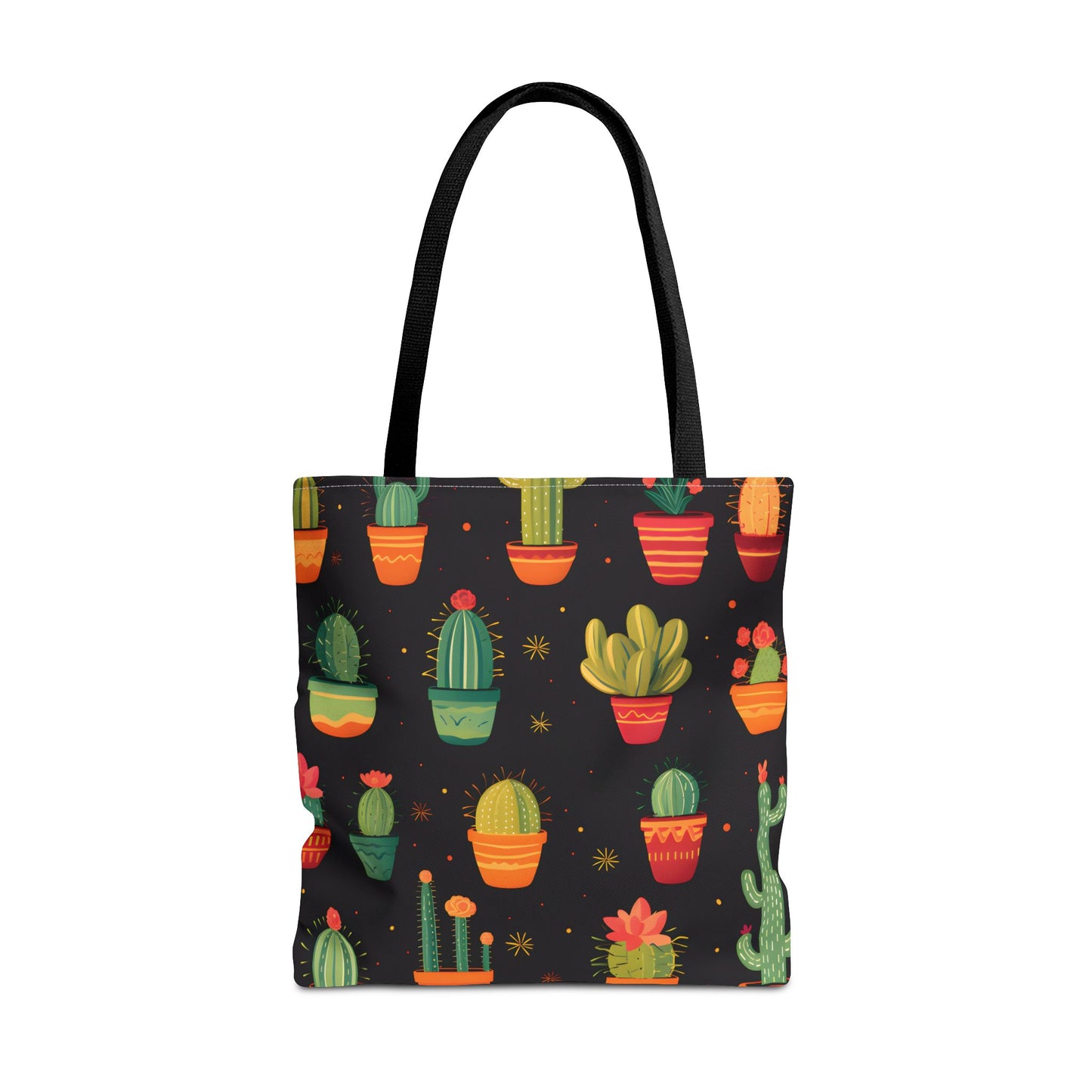 Cactus Pattern Tote Bag Design 1