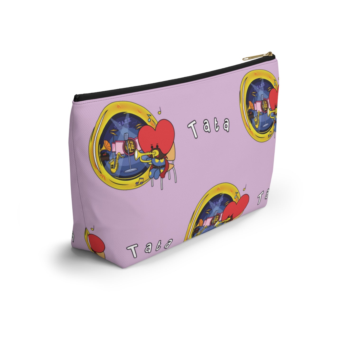 BT21 Tata Purple Pattern Travel Bag