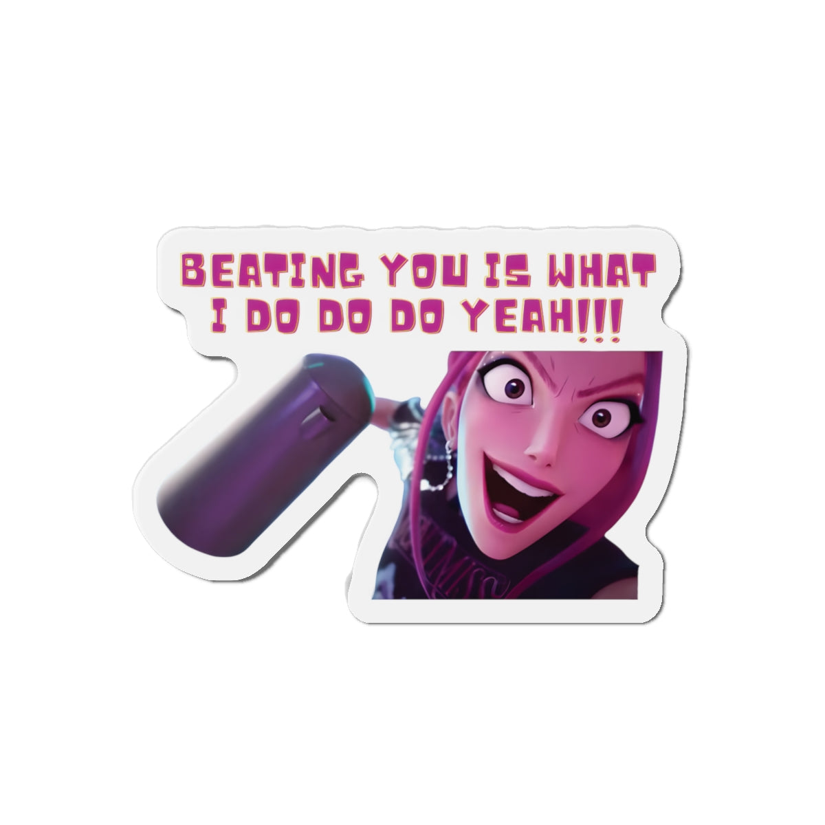 Kpop Demon Hunters Huntrix Mira Beating You Is What I do Magnet