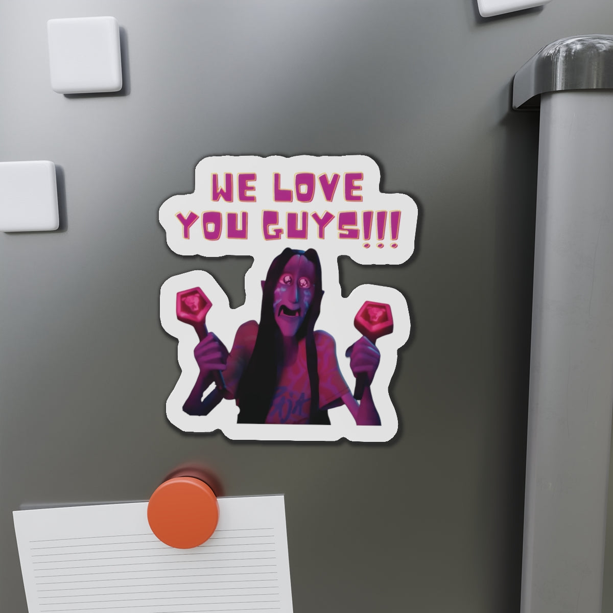 Kpop Demon Hunters Demon Saja Boys Fan We Love You Guys Magnet