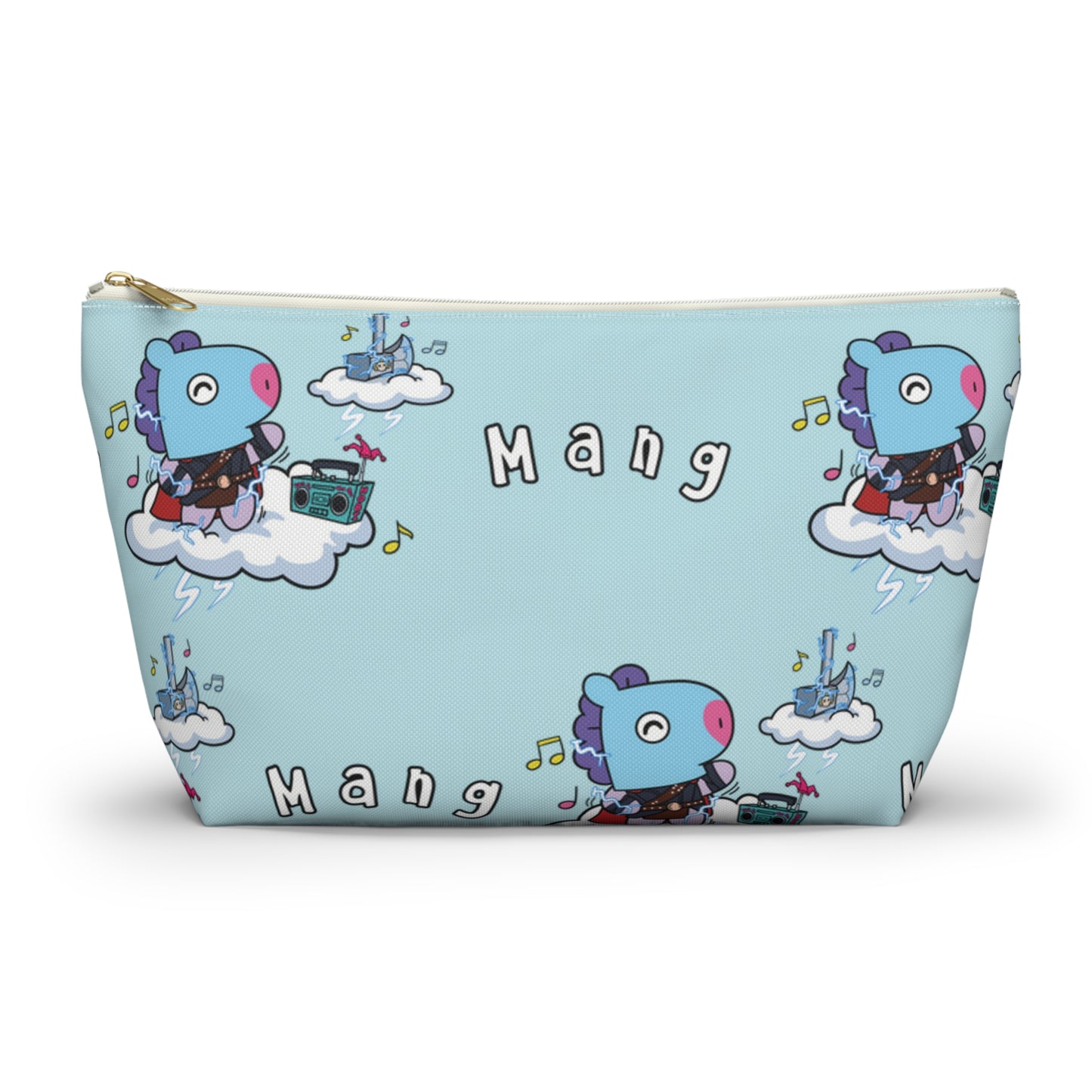 BT21 Mang Blue Pattern Travel Bag