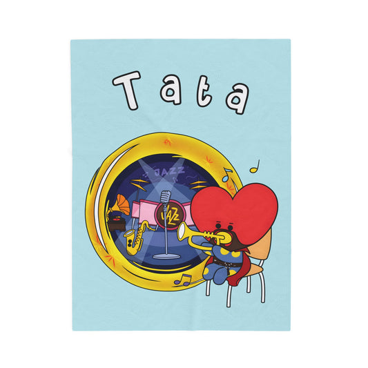 Blue Tata Blanket - BT21 Single Design