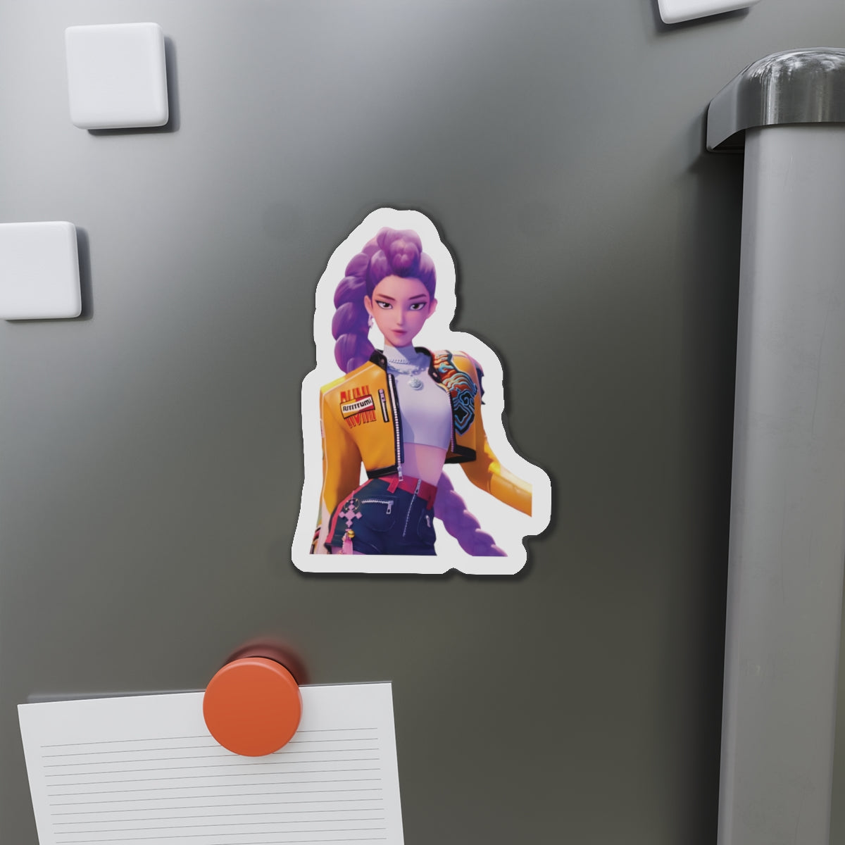 Kpop Demon Hunters Huntrix Rumi Posing Portrait Magnet