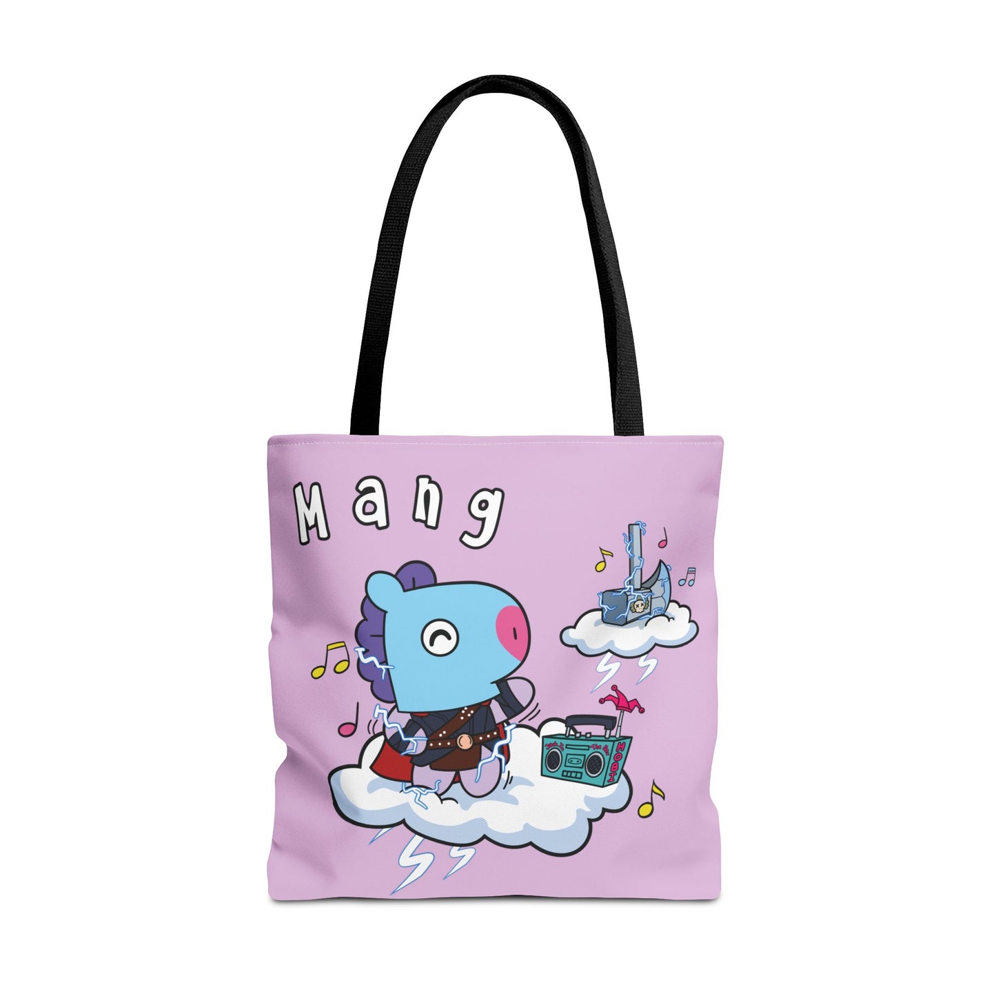BT21 Mang Purple Tote Bag Single Design