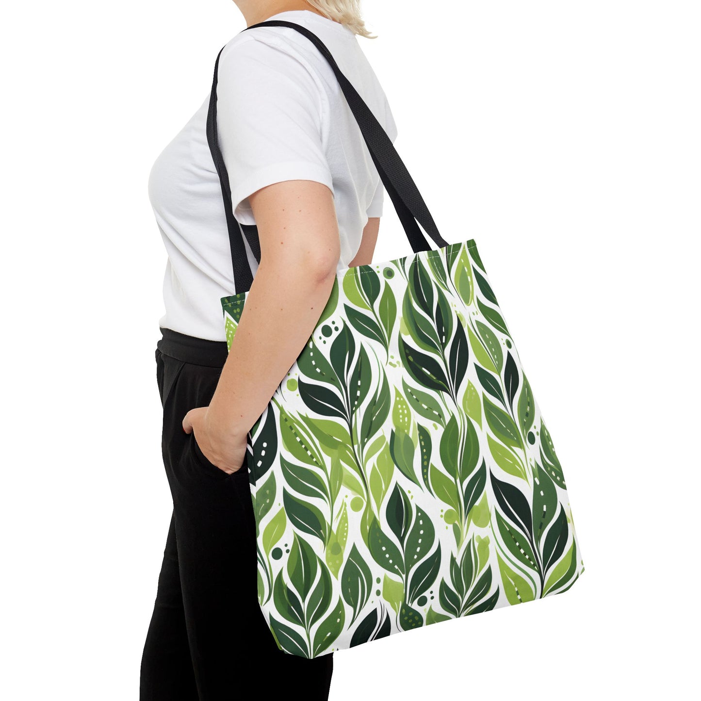 Plant Pattern Tote Bag Design 4