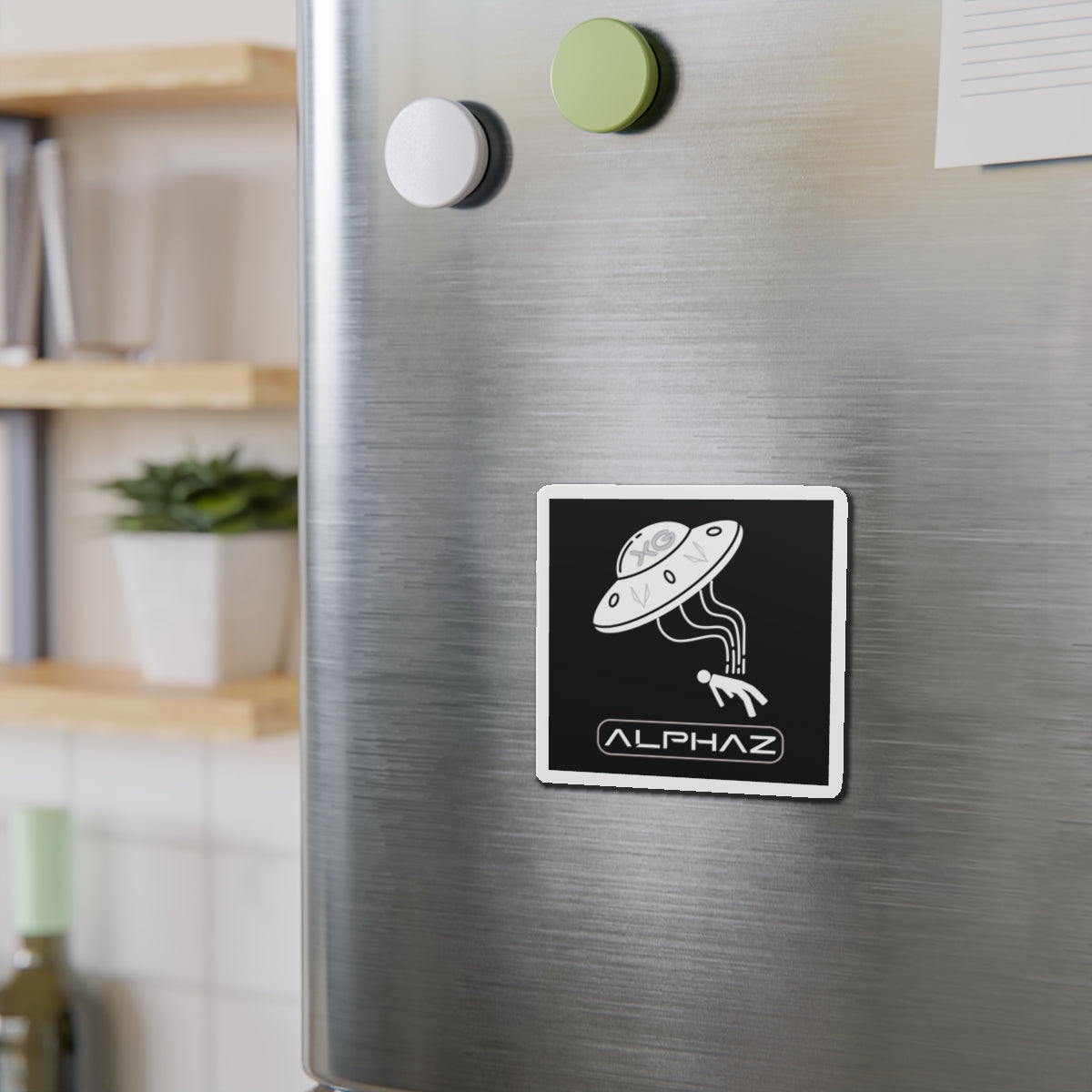 Black XG Alphaz Spaceship Magnet