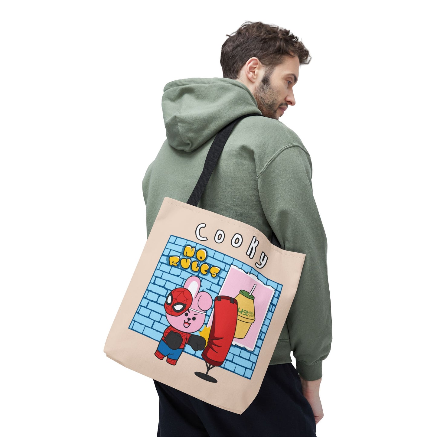 BT21 Cooky Beige Tote Bag Single Design