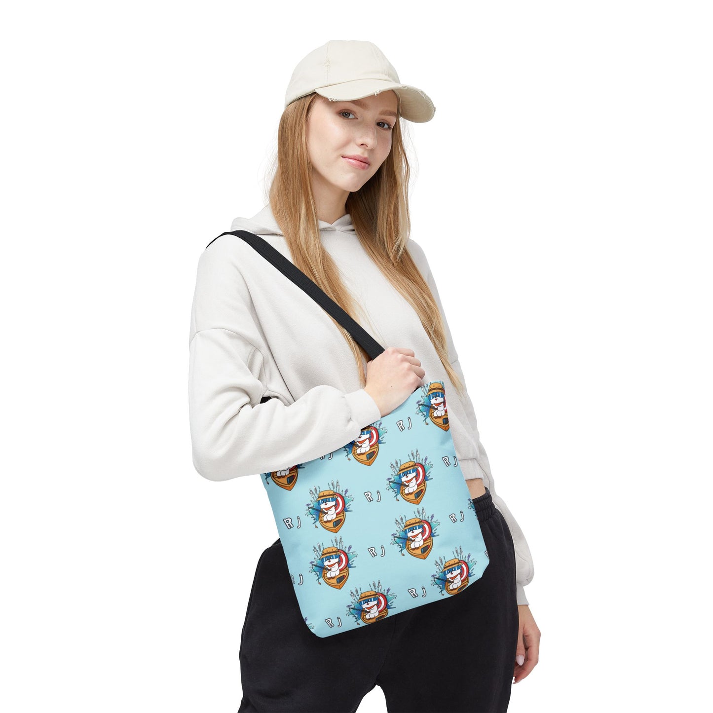 BT21 RJ Blue Tote Bag Pattern Design