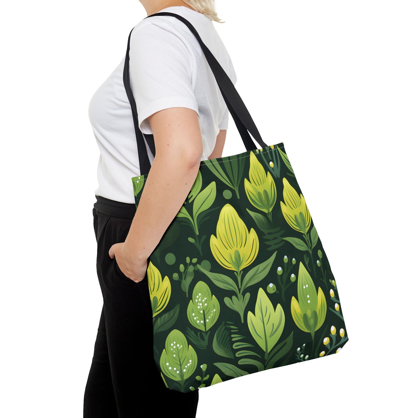 Plant Pattern Tote Bag Design 8