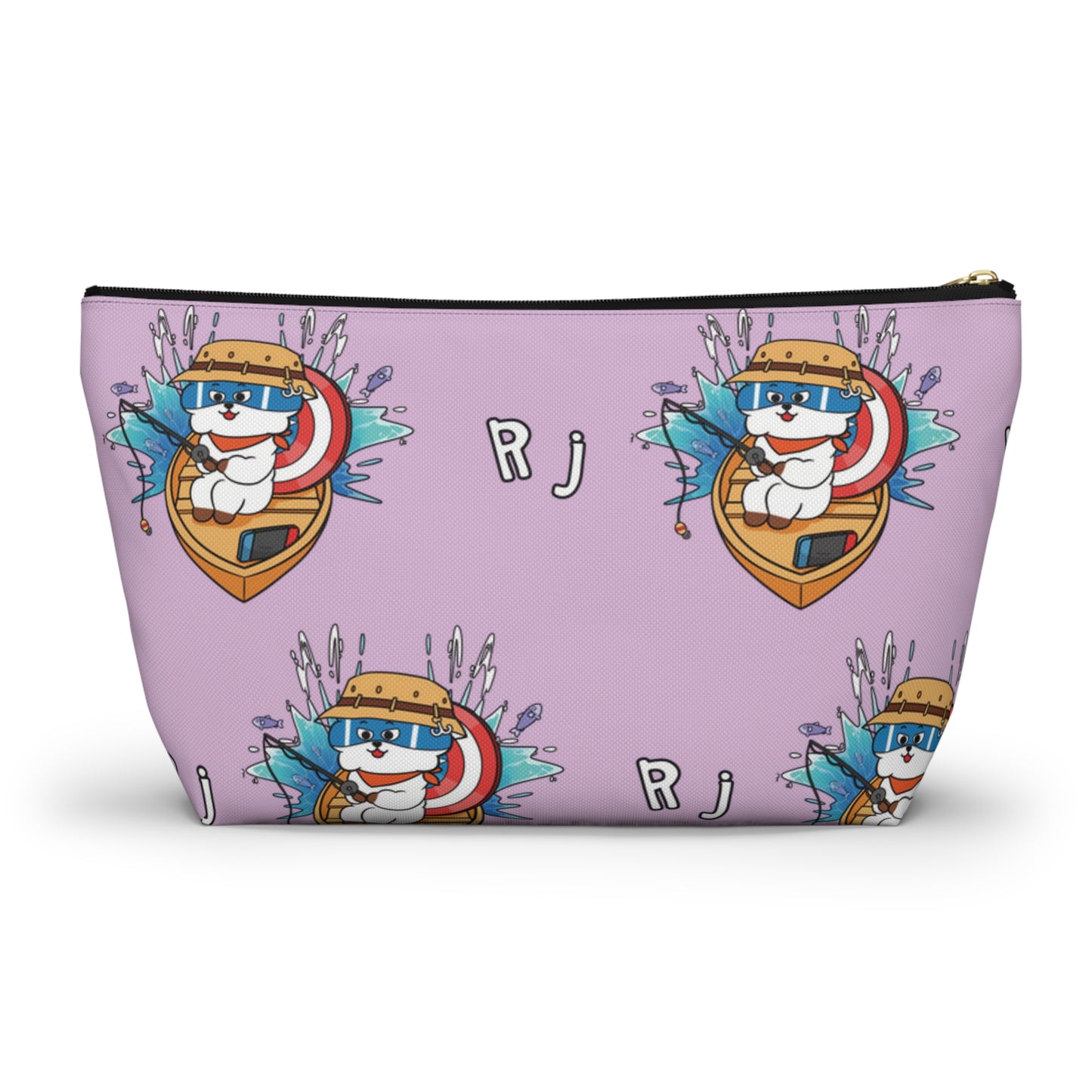 BT21 RJ Purple Pattern Travel Bag