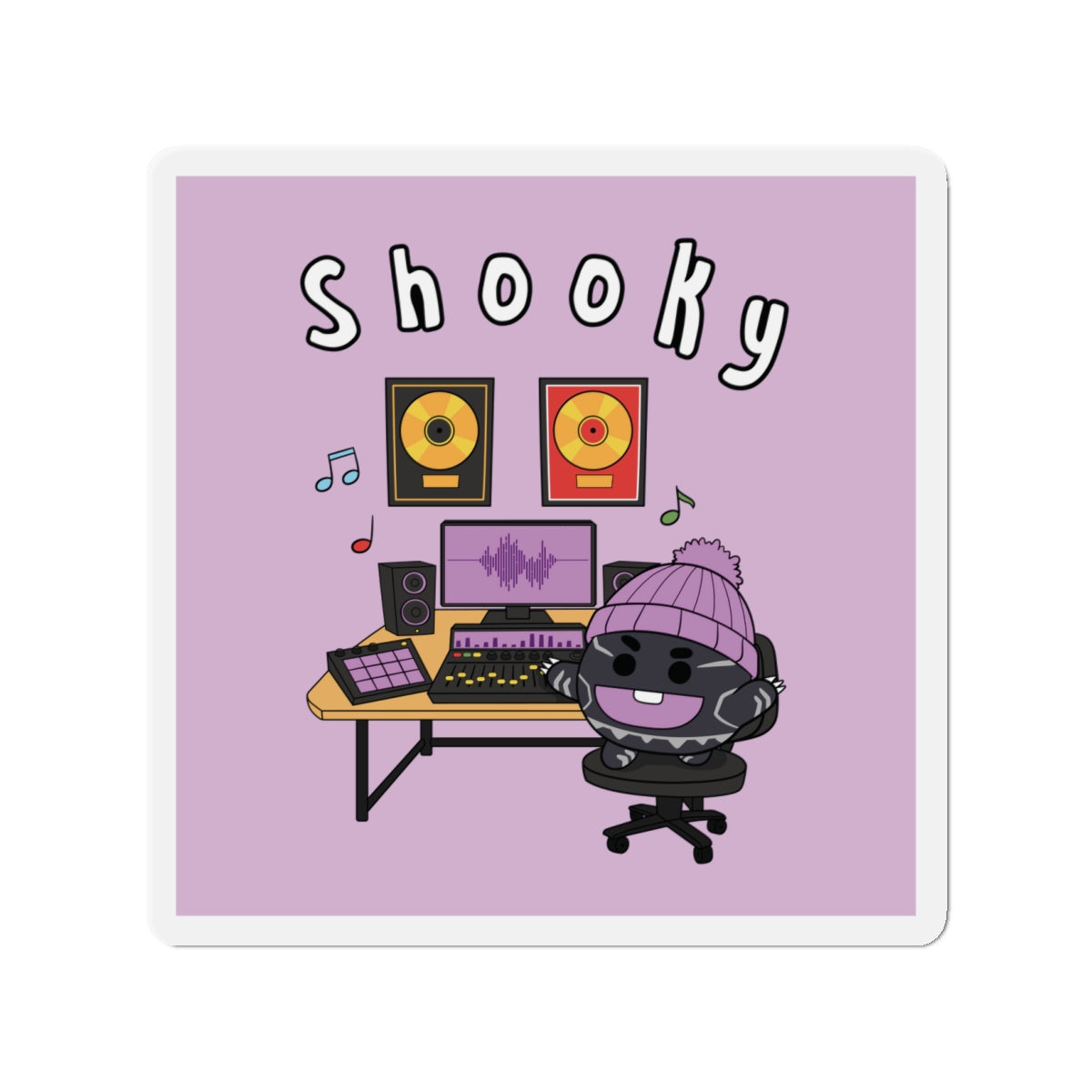 BT21 Shooky Purple Magnet