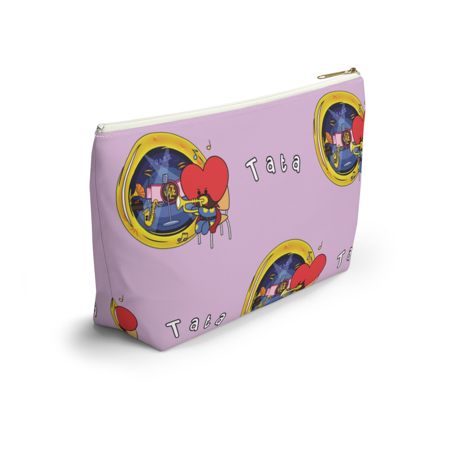 BT21 Tata Purple Pattern Travel Bag