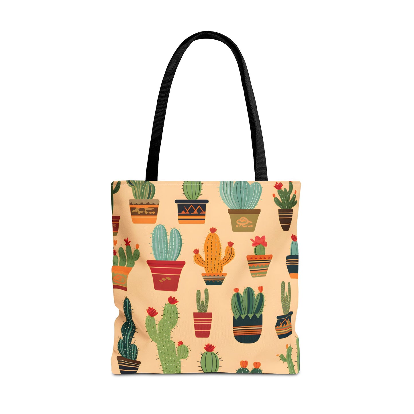 Cactus Pattern Tote Bag Design 4