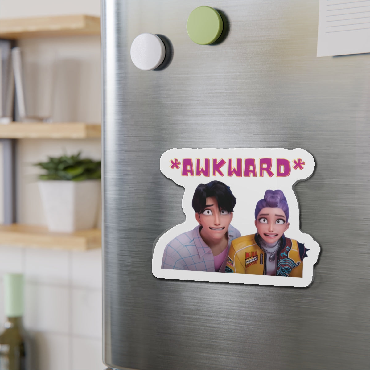 Kpop Demon Hunters Rumi and Jinu Rujinu Fan Signing Awkward Moment Magnet