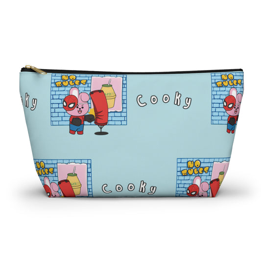 BT21 Cooky Blue Pattern Travel Bag