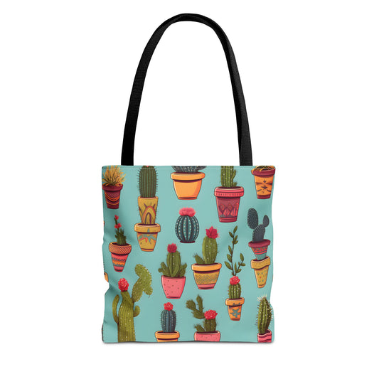 Cactus Pattern Tote Bag Design 7