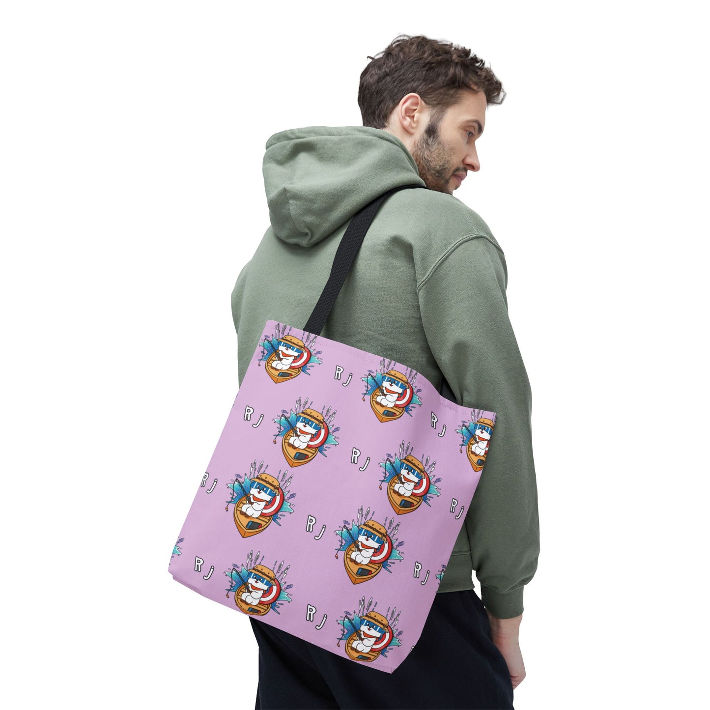 BT21 RJ Purple Tote Bag Pattern Design