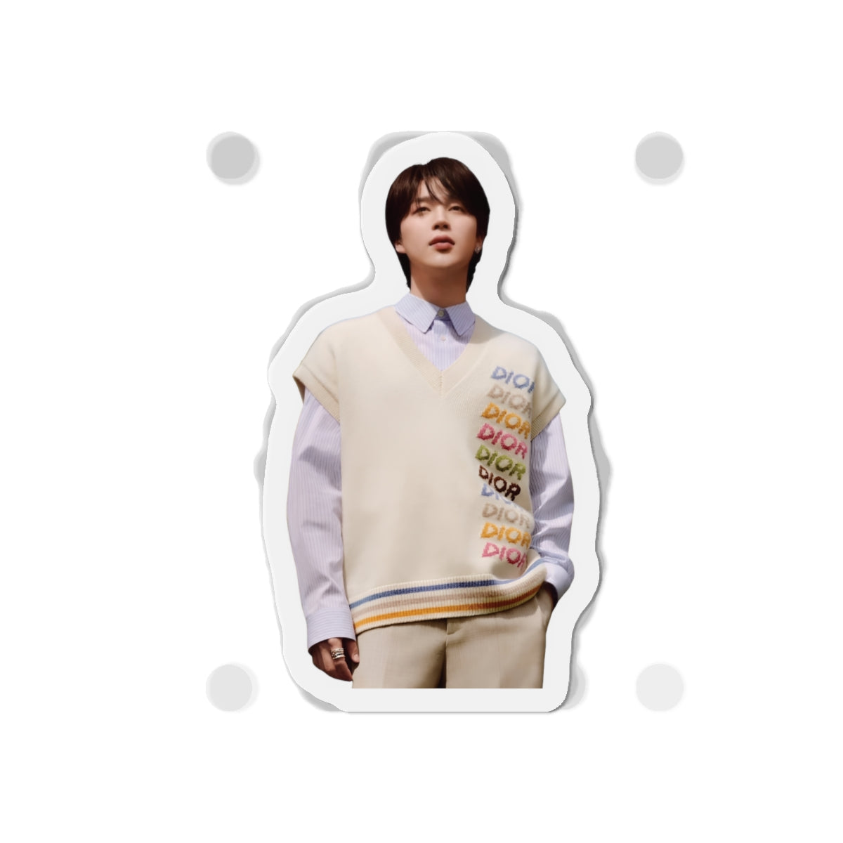 BTS Park Jimin Dior Photoshoot Wearing a Sweater Magnet