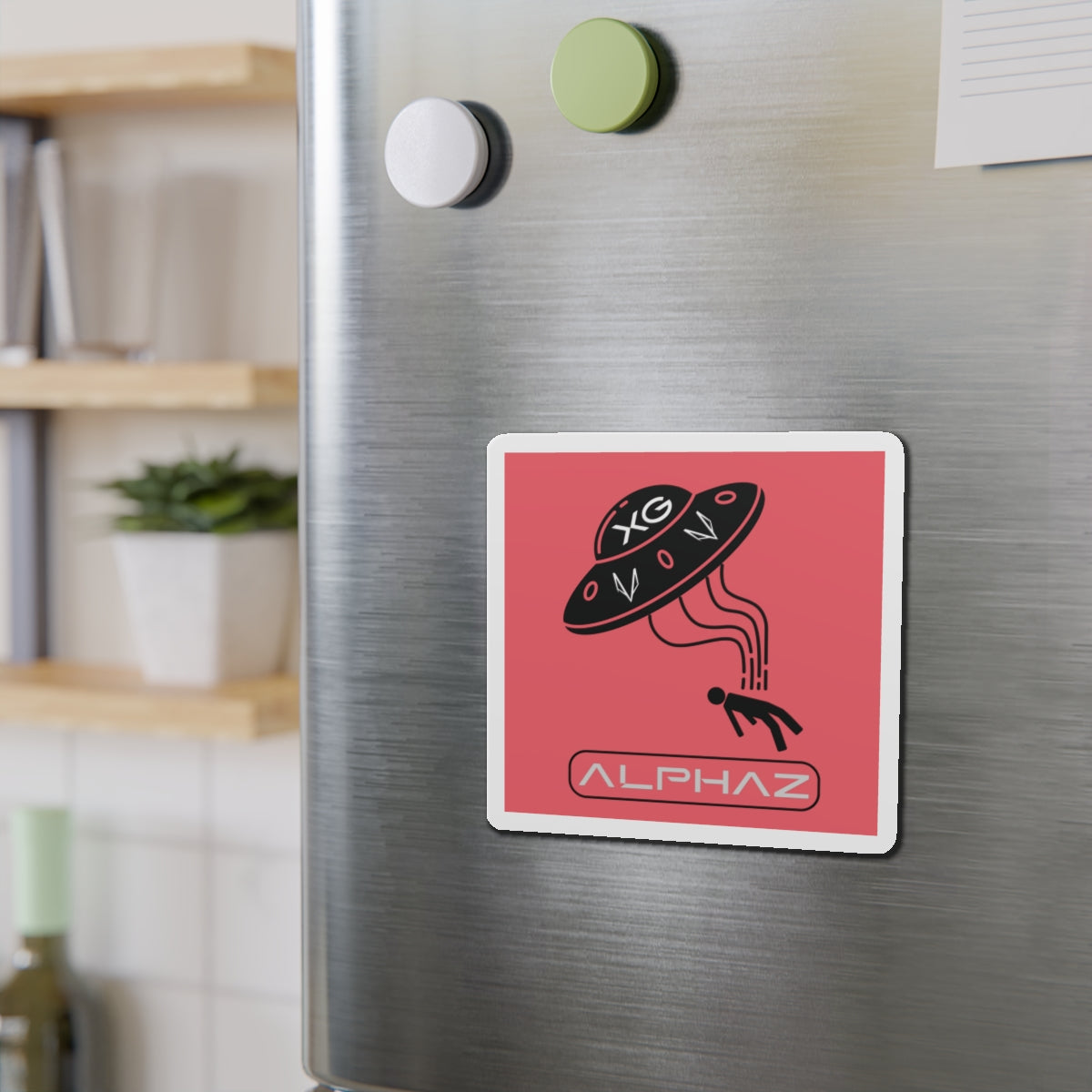 Red XG Maya Spaceship Magnet