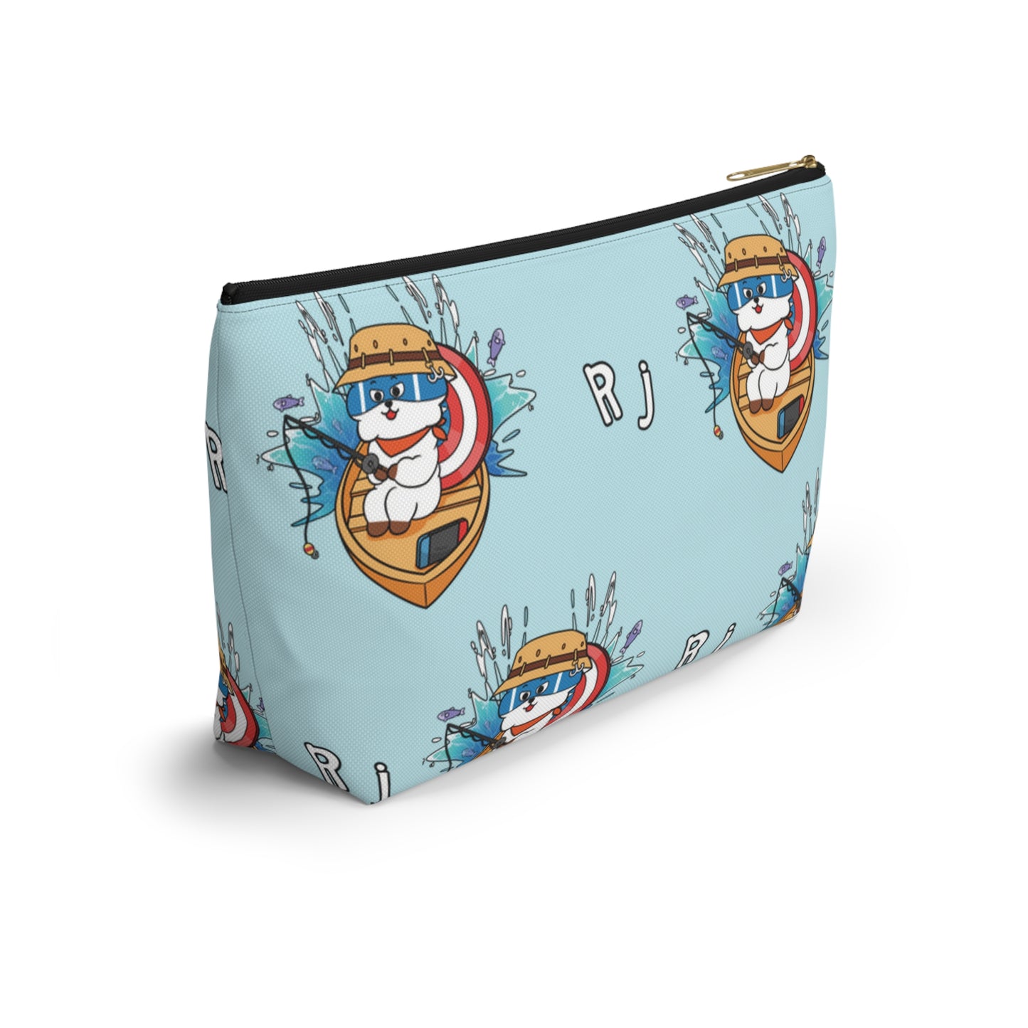 BT21 RJ Blue Pattern Travel Bag